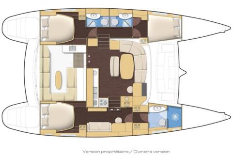 Catamaran Lagoon 440 Boat design plan