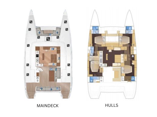 Catamaran Lagoon Lagoon 560 boat plan