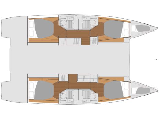 Catamaran Fountaine Pajot Astréa 42 boat plan