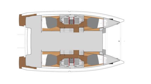 Catamaran Fountaine Pajot Astrea 42 Boat layout