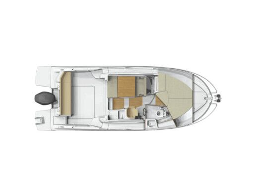 Motorboat Beneteau Antares 8 boat plan