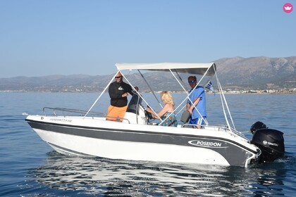 Rental Boat without license  Poseidon Blu Water 170 Malia, Crete