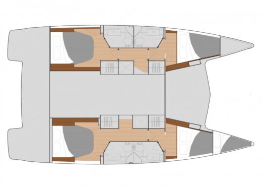 Catamaran Fountaine Pajot ISLA 40 Boat layout