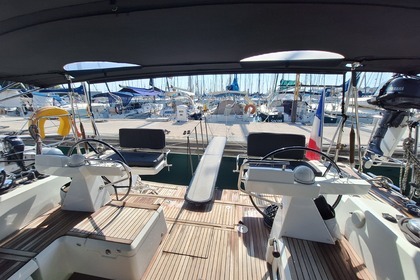 Large modern sailboat