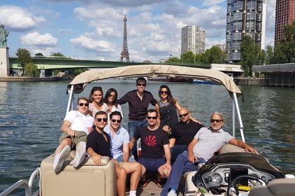 Miete Motorboot Sun Tracker Party Barge 24DLX Paris