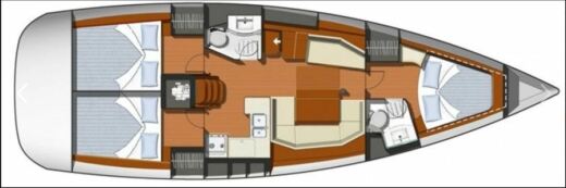 Sailboat Jeanneau Sun Odyssey 42i Performance Boat design plan