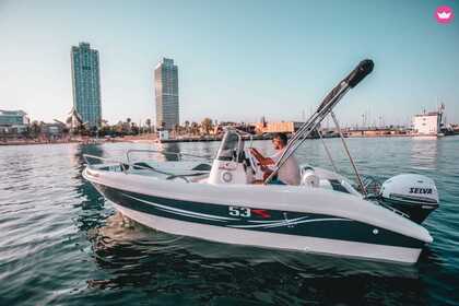 Charter Boat without licence  Trimarchi Enica 53 Barcelona