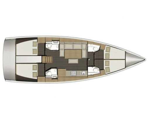 Sailboat DUFOUR 460 Grand Large BT Boat layout