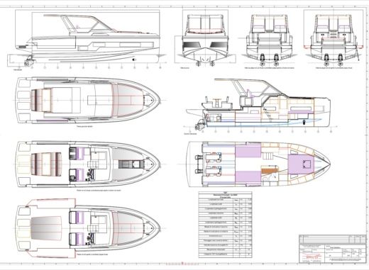 Motorboat Vi Yachts Vi Boat design plan