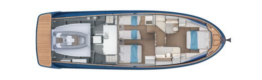 Motor Yacht Solaris SP 52 OPEN Plattegrond van de boot