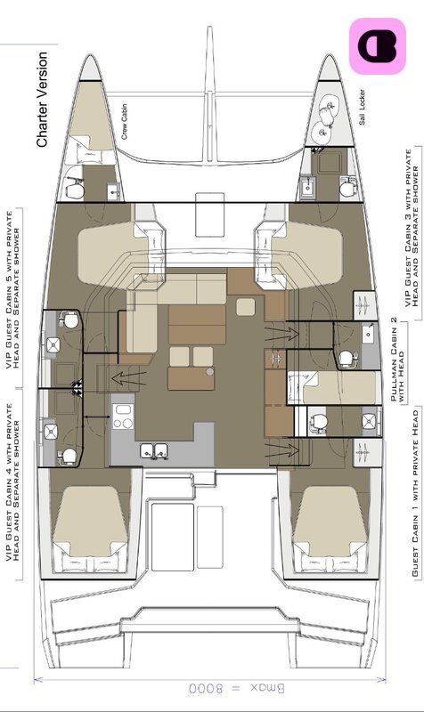 Catamaran DUFOUR 48 14.7m 3