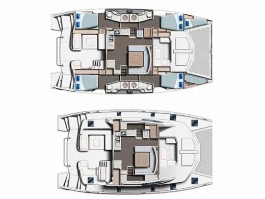 Catamaran  Leopard 48 Boat design plan