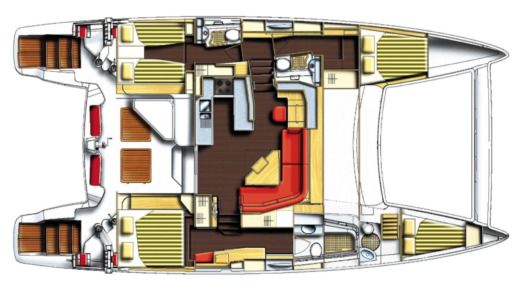 Catamaran Bali - Catana Catana 50 Boat layout