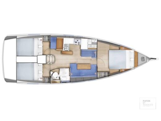Sailboat Jeanneau Sun Odyssey 410 Boat design plan