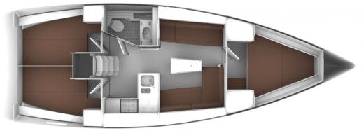 Sailboat Bavaria Bavaria 38 Boat layout