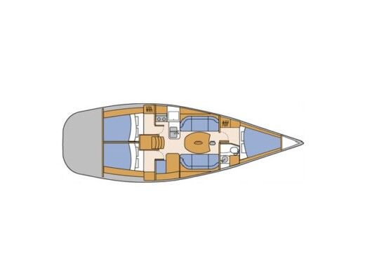 Sailboat Beneteau First 40.7 Plano del barco