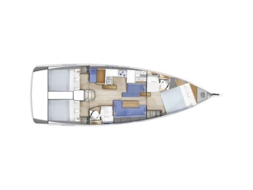 Sailboat  Sun Odyssey 410 Plano del barco
