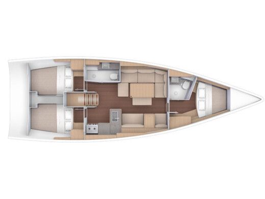 Sailboat Dufour Dufour 412 Grand Large Boat layout
