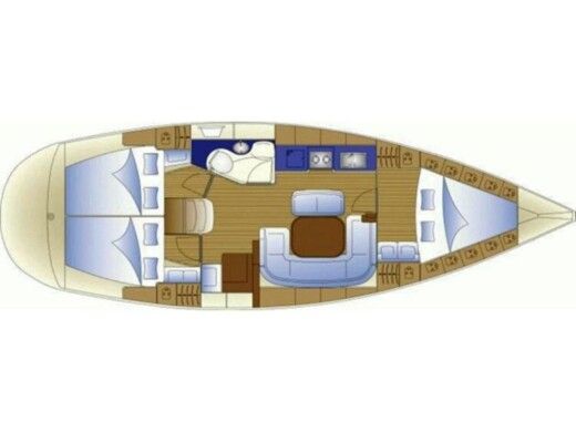 Sailboat Bavaria Bavaria 38 Boat layout