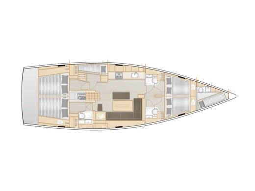 Sailboat  Hanse 508 boat plan