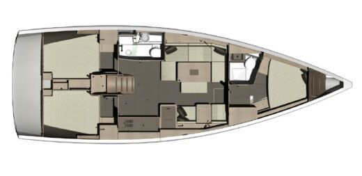 Sailboat STELLA - Dufour 410 Grand`Large (3 cabins, from 2016) Boat design plan