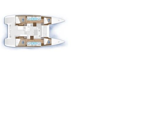 Catamaran  Lagoon 40 boat plan