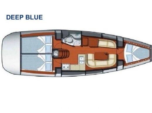 Sailboat  JEANNEAU SUN ODYSSEY 37  Plan du bateau