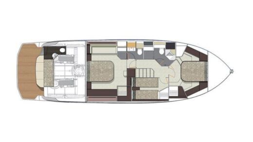 Motor Yacht Cranchi E52 Fly boat plan