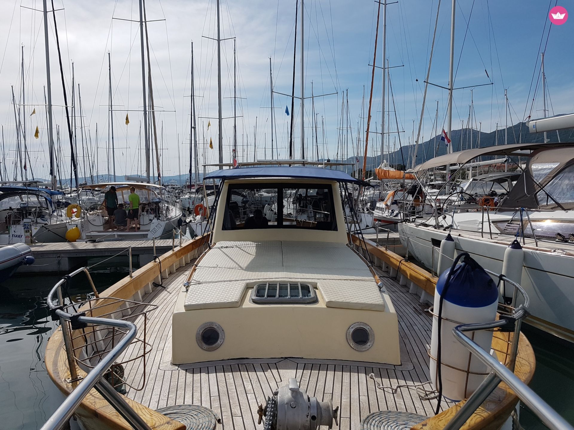 Traitional Croatian Boat Leut Vagabundo in Split  