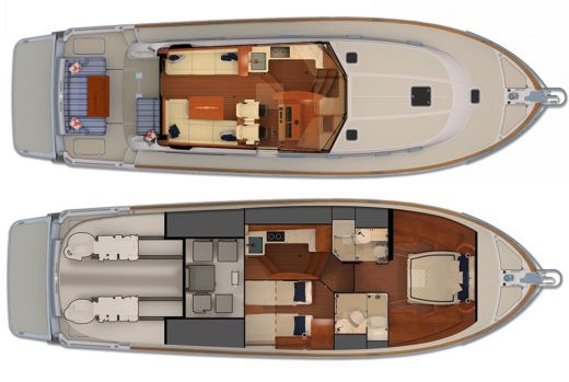 Motor Yacht Nelson Nelson 25 Boat layout