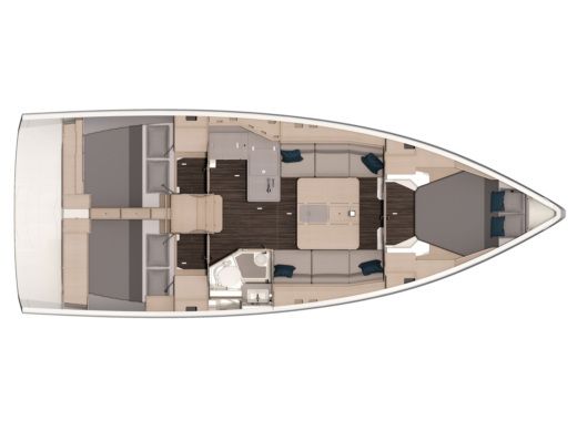 Sailboat Dufour Dufour 37 boat plan