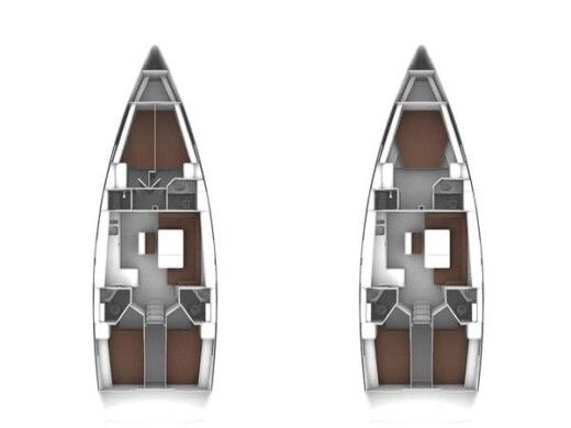 Sailboat  Bavaria 46 Cruiser Boat layout