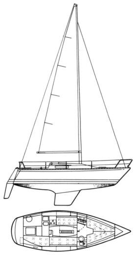 Sailboat Albin Cumulus 28 Cumulus 28 boat plan