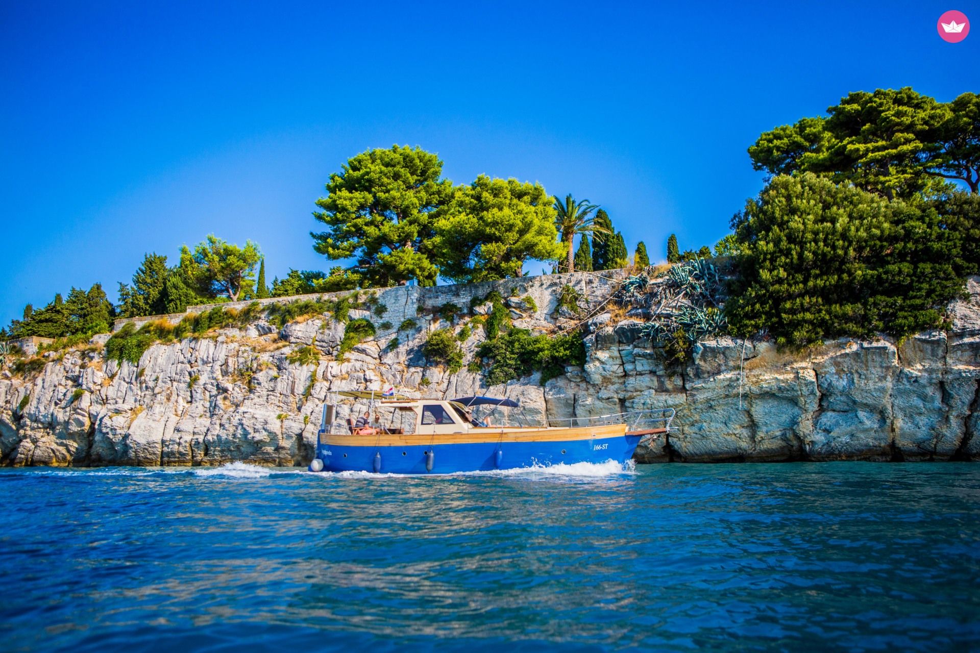 Traitional Croatian Boat Leut Vagabundo in Split  