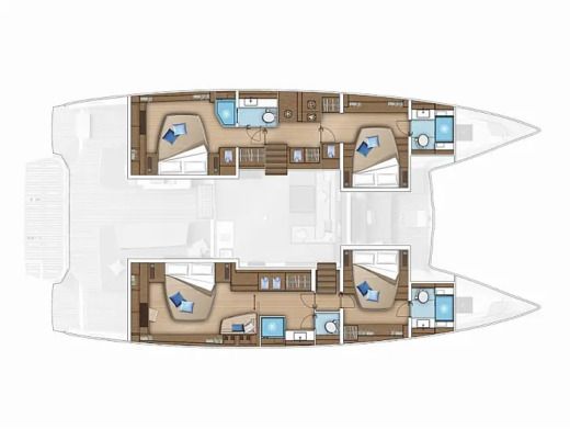 Catamaran Lagoon Lagoon 55 boat plan