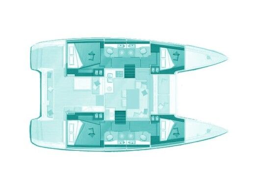 Catamaran  Lagoon 40 Boat design plan