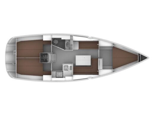 Sailboat Bavaria Cruiser 36 boat plan
