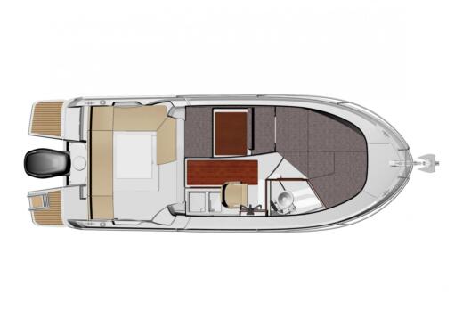 Motorboat Jeanneau Merry Fisher 695 Boat layout