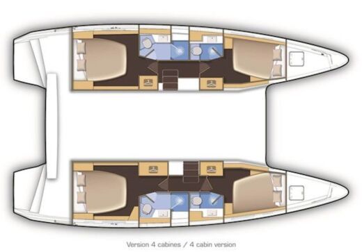 Catamaran Lagoon Lagoon 42 Plan du bateau