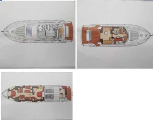 Motor Yacht Aicon 68 Boat layout