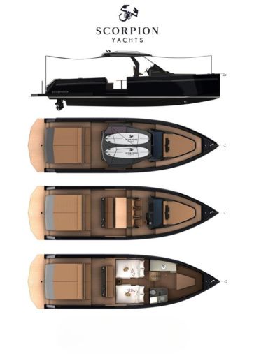 Motor Yacht SCORPION YACHTS SCORPION 50 Boot Grundriss