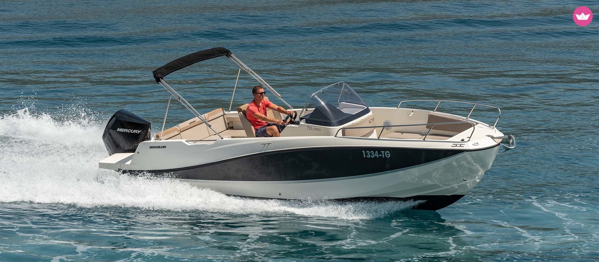 Motorboat Quicksilver 755 Activ Open for hire