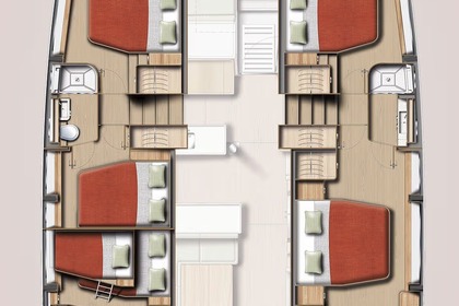 Location Catamaran Catana Group Bali 5.2 - 5 + 2 cab. Trogir