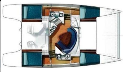 Catamaran Fountaine Pajot Lavezzi 40 Plano del barco