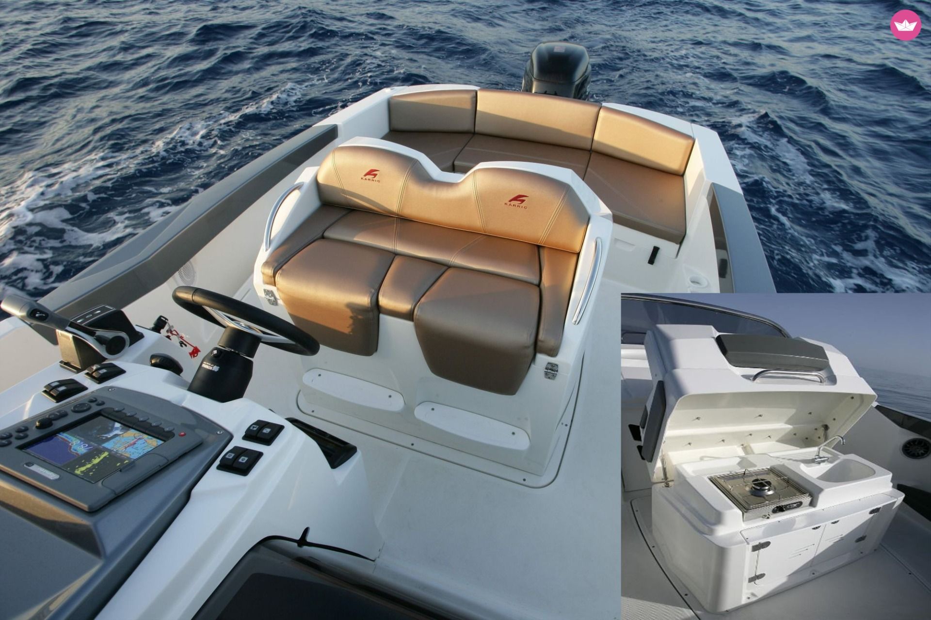 Barca a motore Karnic 2251 Open da noleggiare