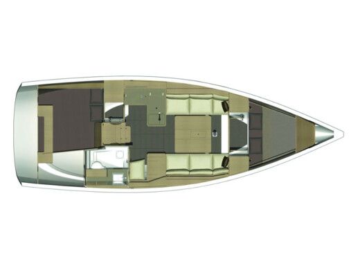 Sailboat DUFOUR 360 GL Planimetria della barca