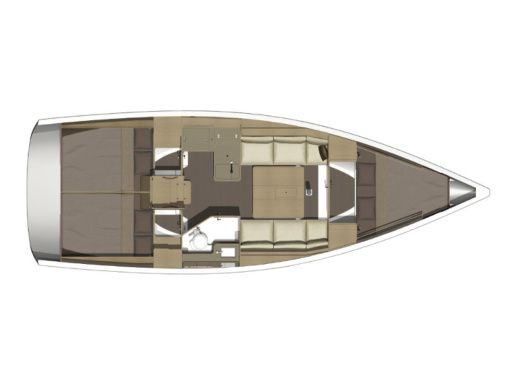 Sailboat DUFOUR 360 GL Planimetria della barca