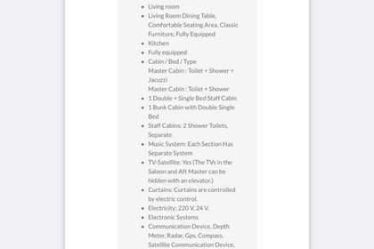 30mt Amazing superyacht with jacuzzi B1