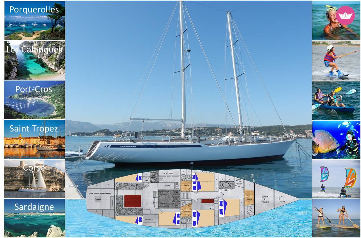 Sailboat Etudes De Carènes Gallian 18 - 20M  