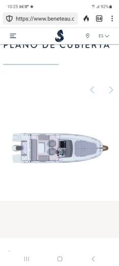 Motorboat Beneteau Flyer 8 Sundeck Boat layout